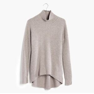 Madewell Wafflestitch Turtleneck Wool Blend Sweater Size S